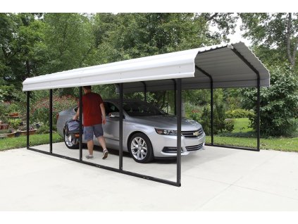 Kovový prístrešok na auto ARROW 3,7 x 6,0 m - 122007