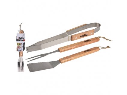 13200 grilovacie naradie bbq nerez drev ruk sada 3deily