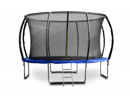 15165 trampolina g21 spacejump 366 cm modra s ochrannou sietou schodiky
