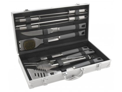 16275 grilovacie naradie grey line sada 11 ks alu kufrik