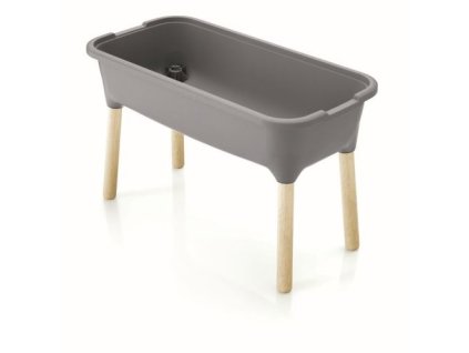 Kvetináč RESPANA PLANTER WOOD HIGH sivý kameň 78 cm