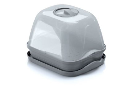 RESPANA TABLE GREENHOUSE kvetináč s vekom sivý kameň 26 cm