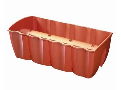 Balkónový kvetináč CROWN 58x28x20 cm, 18l, terakota