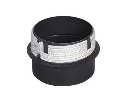 98613 prechod do komina 150 150 mm d 160 mm t 1 5 mm s tes snurou cer