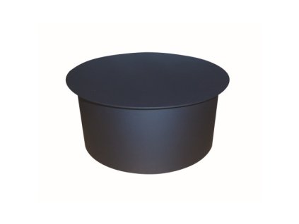 Dymové viečko 120 mm, t.1,5 mm čierne