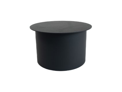 Dymové viečko 160 mm, t.1,5 mm čierne