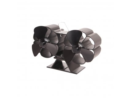 33537 ventilator na kachle flamingo dvojhlavy cierny