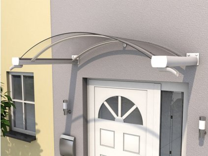 Vchodová strieška GUTTAVORDACH BV/B 160 x 90 cm biela / číra