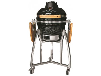 Gril Strend Pro Kamado Egg 16", priemer 33,50 cm, gril výška 73 cm, čierny, 40x57x97,50 cm