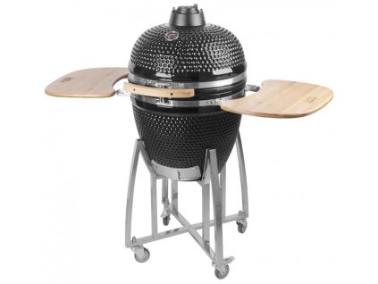 Gril Strend Pro Kamado Egg 21", priemer 46,7 cm, gril výška 91 cm, čierny, 130x73x122 cm