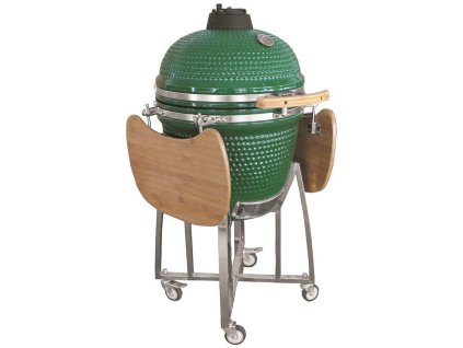 Gril Strend Pro Kamado Egg 21", priemer 46,7 cm, gril výška 91 cm, zelený, 130x73x122 cm