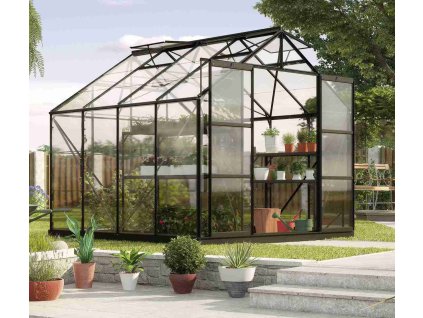 skleník VITAVIA URANUS 6700 čiré sklo 3 mm černý LG3560 - uvodni fotka