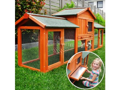 3513966 drevena kralikarna jince 2100x540x855 mm