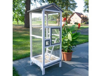 3514752 voliera pro ptaky velikost m seda 72 x 60 x 167 cm