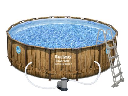 Bazén Power Steel Wood Swim Vista 4,88 x 1,22 m - 56725