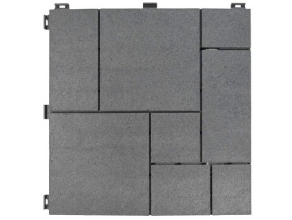 3538522 gumova dlazdice stone mosaic 30 x 30 cm svetle seda