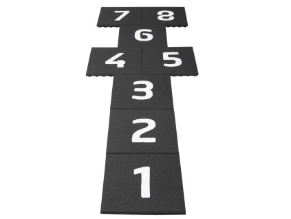 39123 gumove dlazdice skakaci panak cierne 8 ks