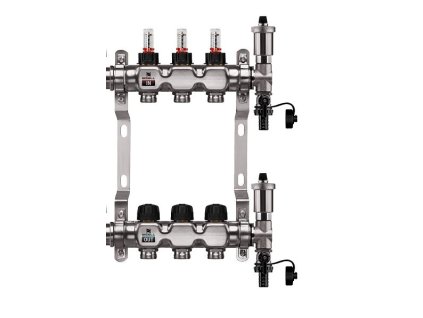 39272 podlahovy rozdelovac wigell 3 okruhy nerez automaticke odvzdusnovanie