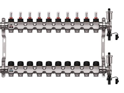 39398 podlahovy rozdelovac wigell 10 okruhov nerez automaticke odvzdusnovanie
