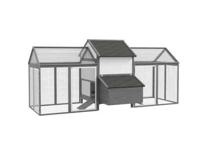 Drevený kurník Hallstat, 2470x1250x1135 mm