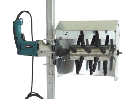 40905 skubacka hydiny na vrtacku s ochrannym krytom a stojanom spiumatrice dit sp ru08