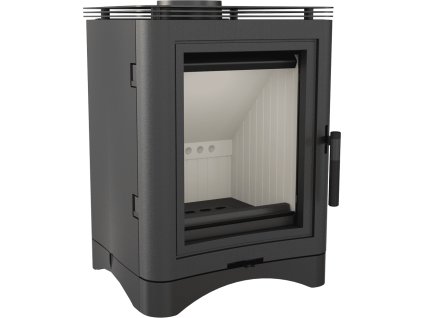 Krbové kachle KRATKI KOZA K5 (130mm), čierna