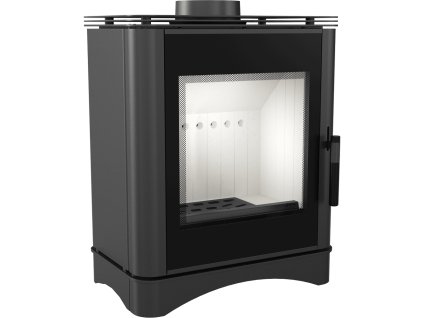 Krbové kachle KRATKI KOZA VEGA (130mm), čierna