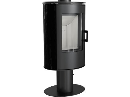 41775 krbove kachle kratki koza ab s ocelovou hornou doskou a nohou cierna kachla