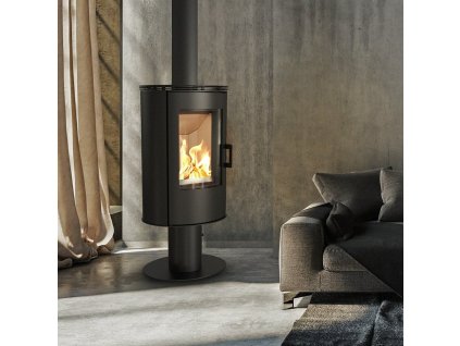 41784 krbove kachle kratki koza ab s ocelovou hornou doskou a otocnou nohou cierna