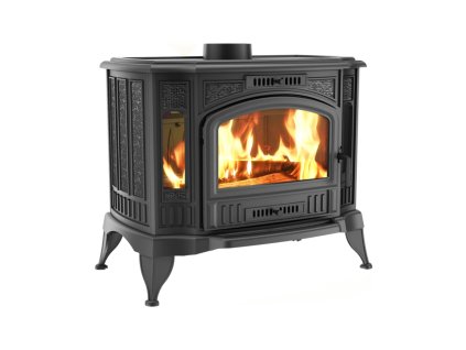 Krbové kachle KRATKI KOZA K9 ASDP s automatickou reguláciou (130mm), čierna