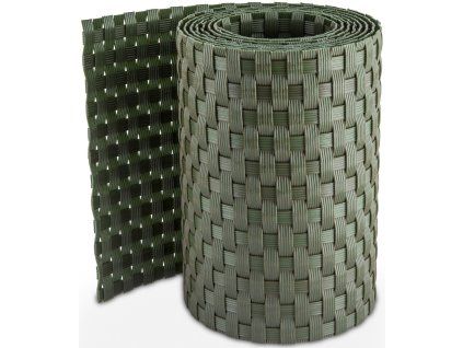 plotový pás ratan zelena
