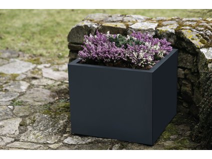 Zahradní květináč Corgarden CUBE 1087 60 x 60 x 50 cm nerez Antracit
