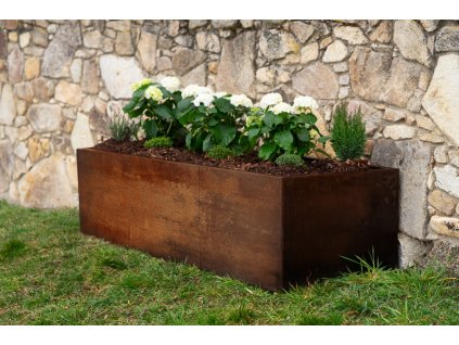 Vyvýšený záhon Corgarden ALTO 1011 69 x 204 x 52 cm Corten
