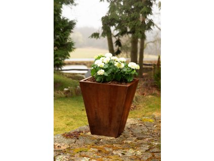 Zahradní květináč Corgarden CONO 1004 70 x 70 x 80 cm Corten