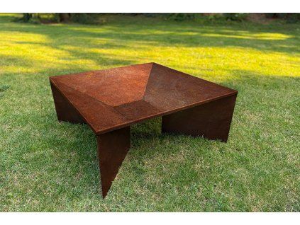Zahradní ohniště Corgarden FOCUS 1017 70 x 70 x 30 cm Corten