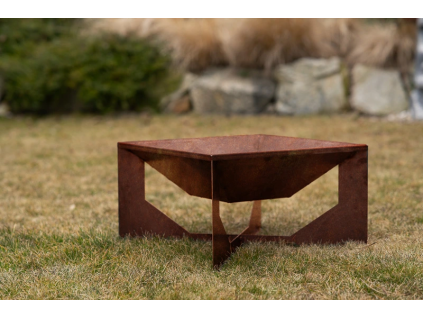 Zahradní ohniště Corgarden VENTO 1015 70 x 70 x 30 cm Corten