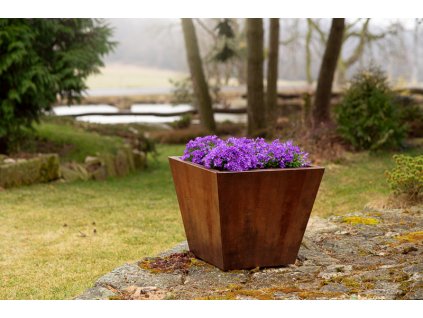 Zahradní květináč Corgarden CONO 1003 60 x 60 x 50 cm Corten
