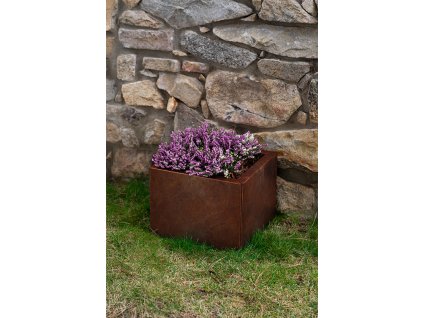 Zahradní květináč Corgarden CUBE 1002 40 x 40 x 30 cm Corten