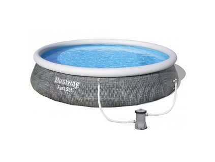 7164 3 bazen bestway fast set rattan 3 96 x 0 84 m 57376