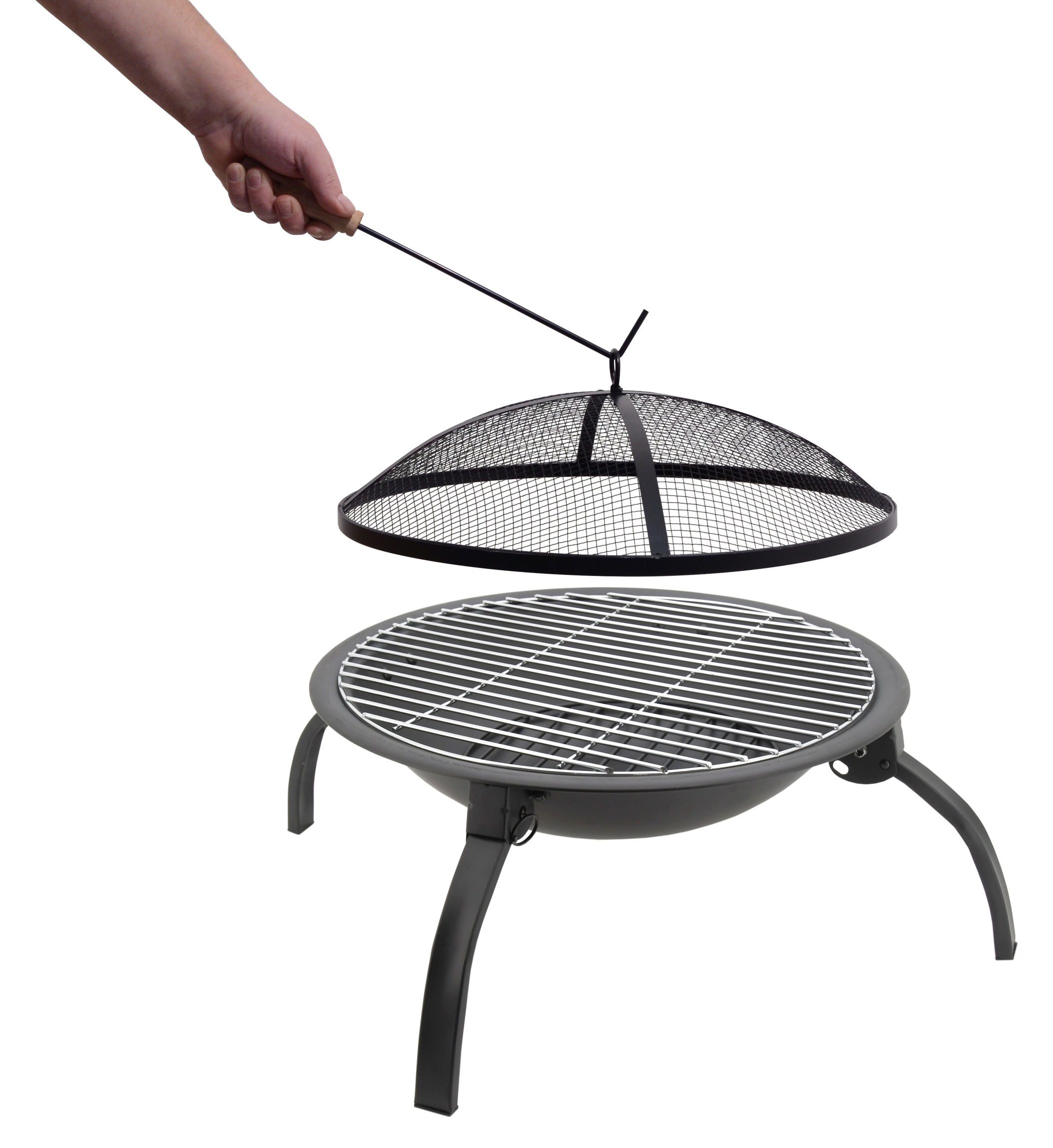 Ohnisko s grilovacou mriežkou VESUV 48 cm, s poklopom CT13004