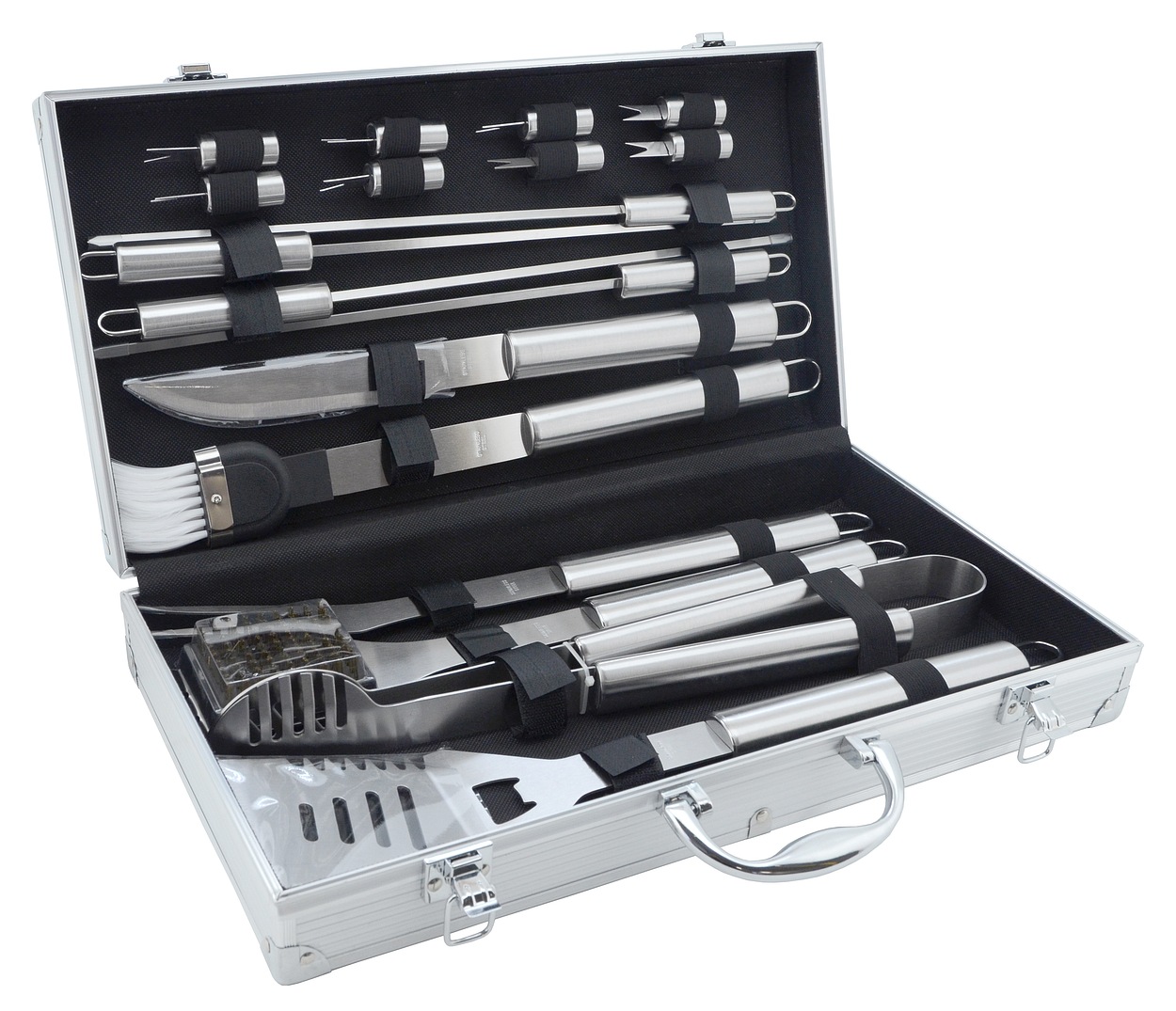 E-shop Grilovacie náradie - sada 18ks ALU kufrík CT13103