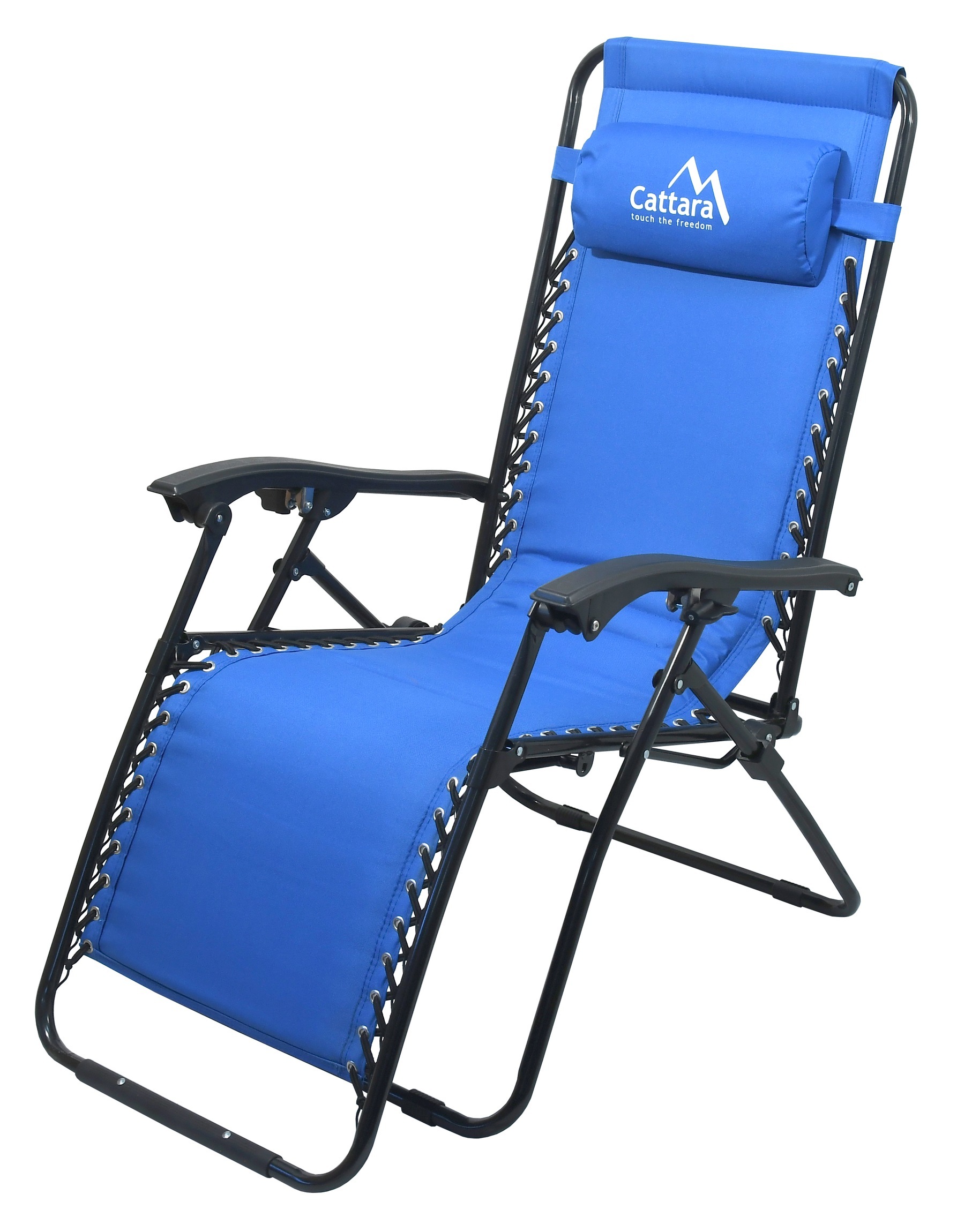 E-shop Kreslo kempingové polohovacie LIVORNO modré CT13518