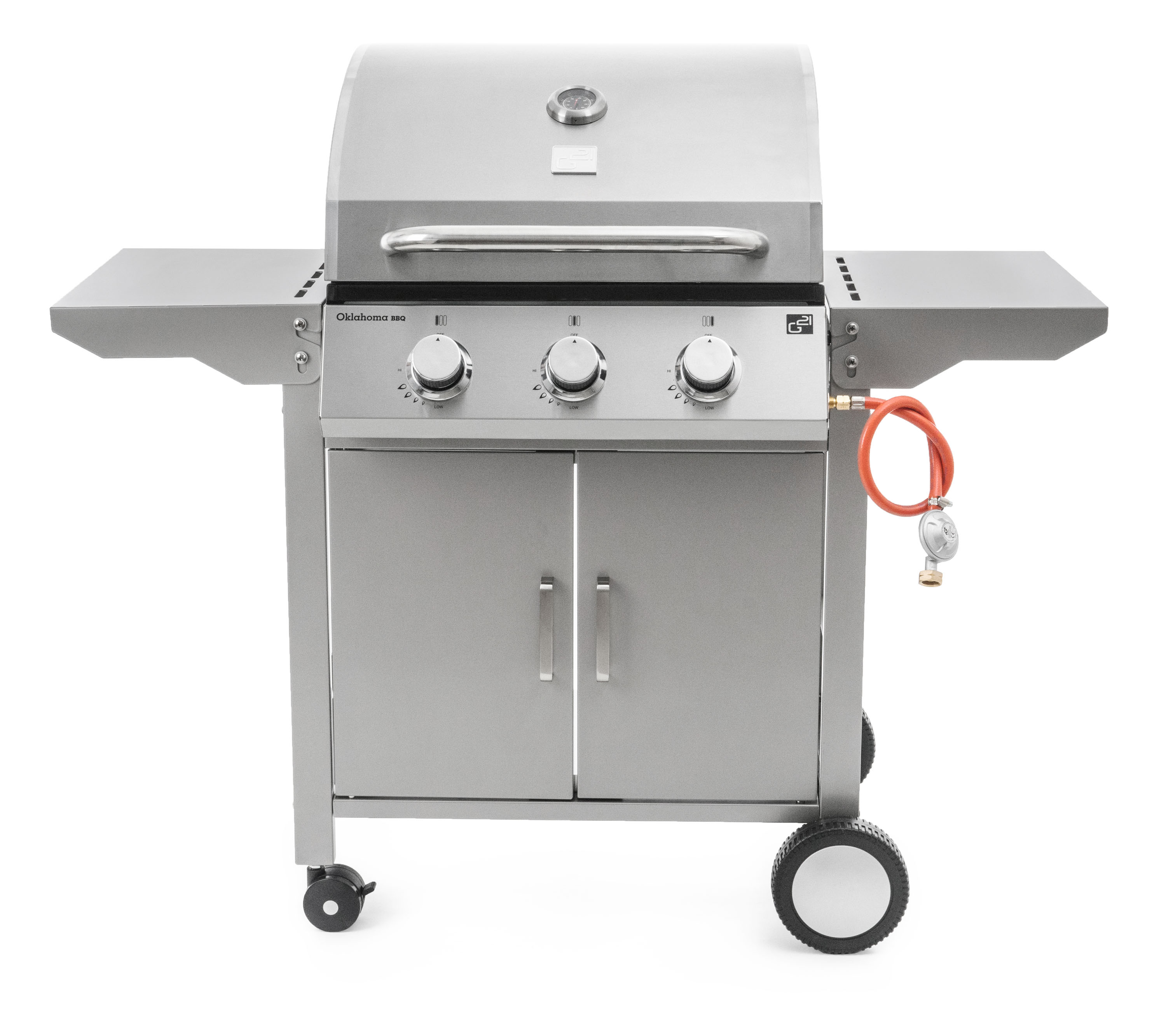 E-shop Plynový gril G21 Oklahoma, BBQ Premium Line 3 horáky + redukčný ventil PE6390310