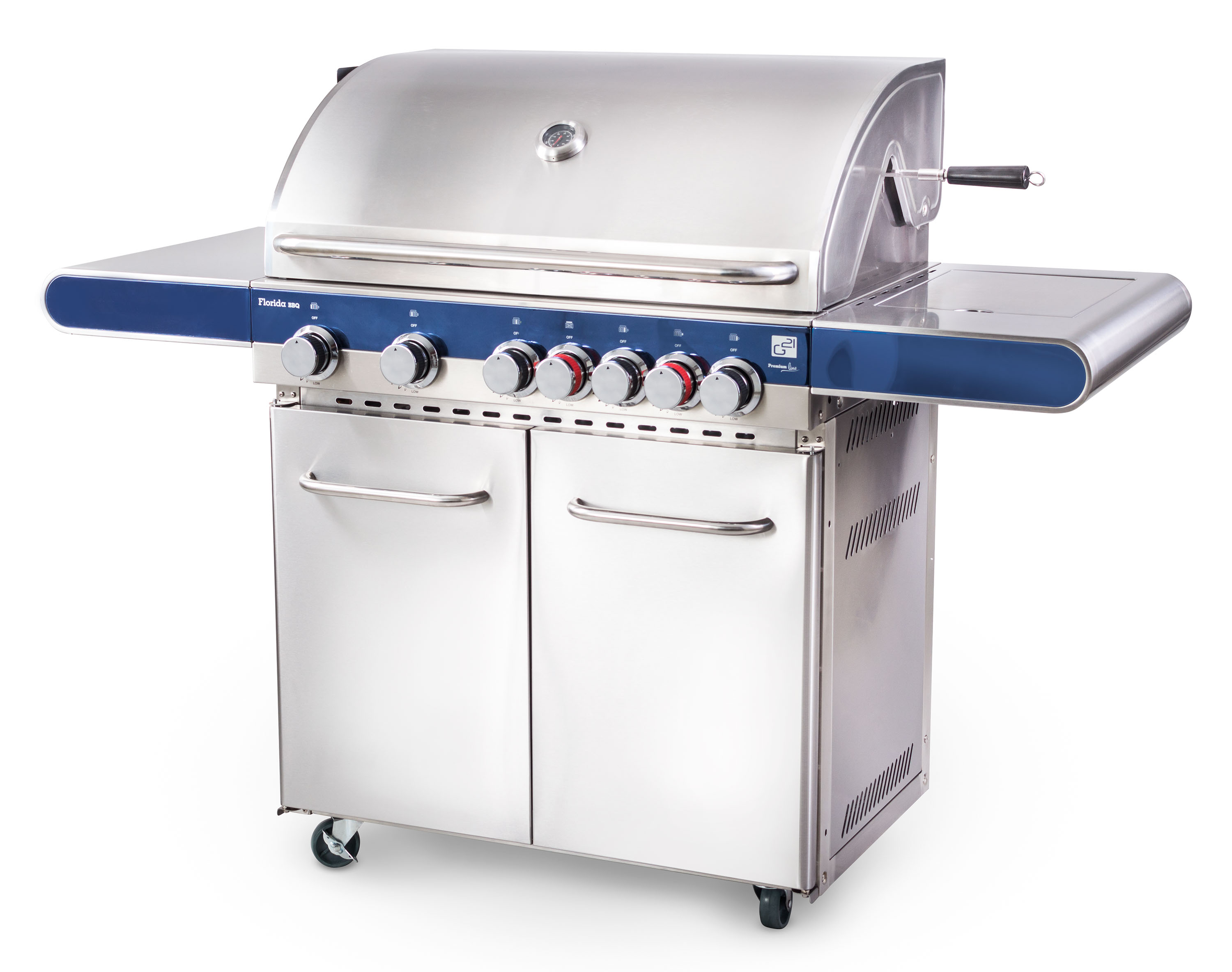 E-shop Plynový gril G21 Florida BBQ Premium line, 7 horákov + redukčný ventil PE6390350