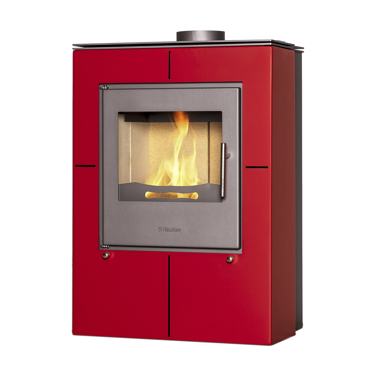 Krbové kachle FLAMINGO EVENES červená FLHSF02-046