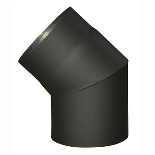 E-shop Dymové koleno 160 mm/45°, t.1,5 mm, čierne MA654403