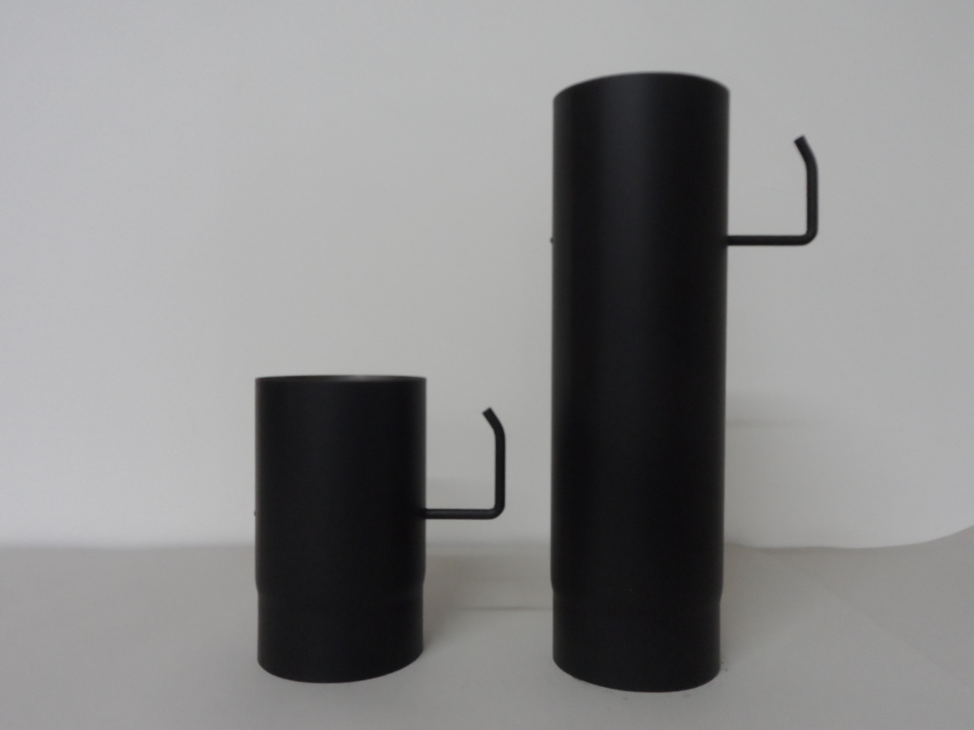 Dymová rúra s klapkou 130 mm/250, t.1,5 mm, čierna MA654155