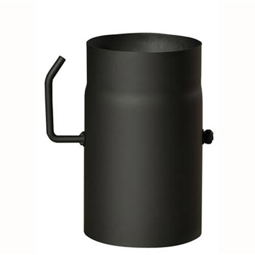 E-shop Dymová rúra s klapkou 120 mm/250, t.1,5 mm, čierna MA654439