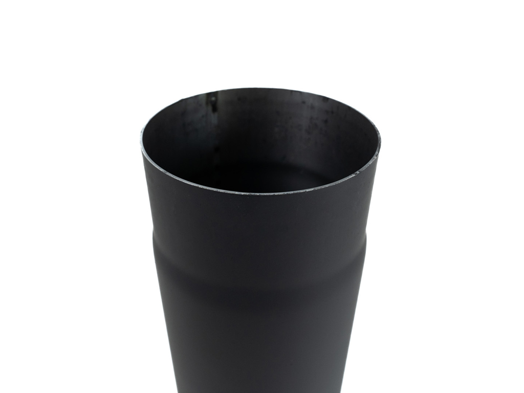 Dymová rúra s klapkou 120 mm/500, t.1,5 mm, čierna MA654448