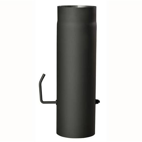 E-shop Dymová rúra s klapkou 200 mm/500, t.1,5 mm, čierna MA654455